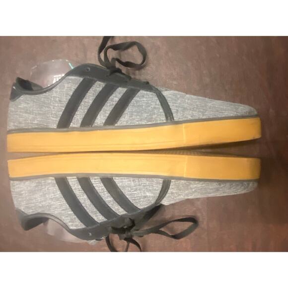 Adidas Neo Label Gray Black Gum Sole Sneakers Ortholite Size 13 - Picture 3 of 8